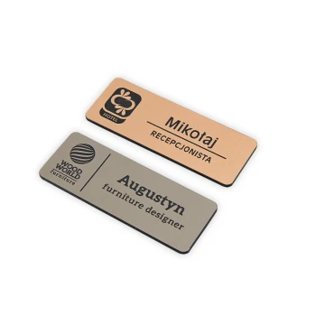 ID Badge - Medium Copper or Caffe Latte Color - ID053