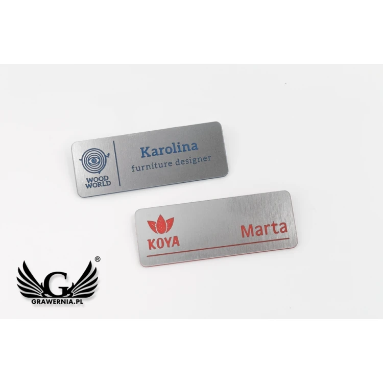 Identifier - medium - silver with engraving - ID077