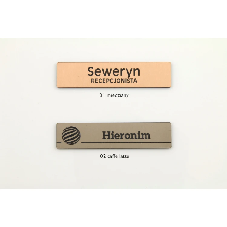 ID Tag - Slim Copper or Caffe Latte - 70x15mm - ID052