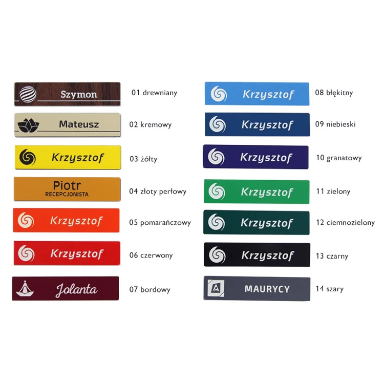 ID Badge - Slim Multicolor - 70x15mm - ID056