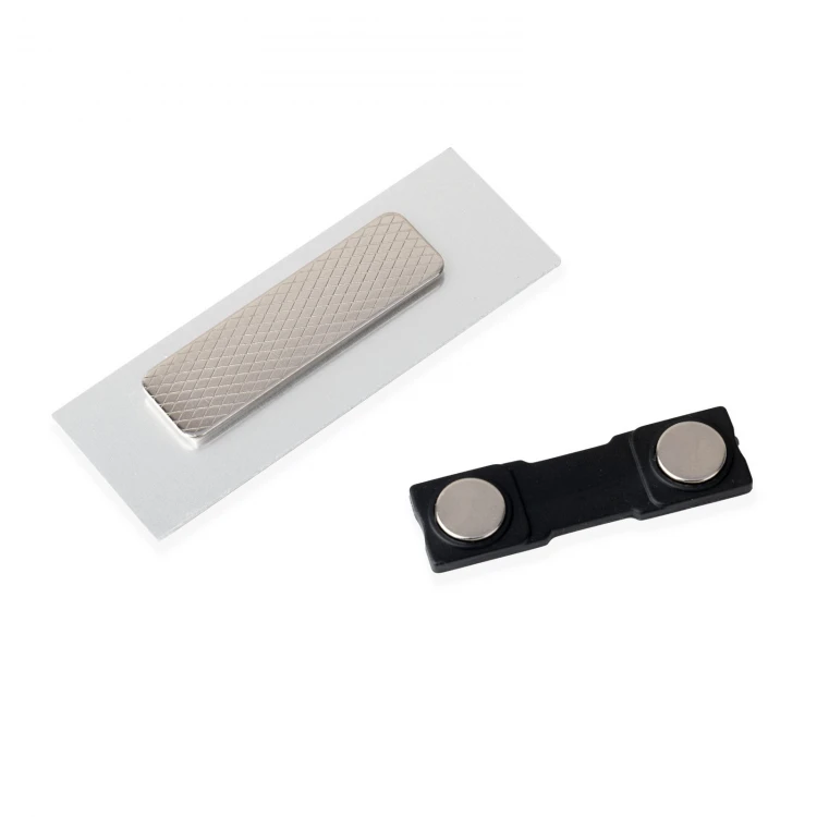 Aluminium ID badge covered with resin - 70x25mm - ID139 - UV print and doming