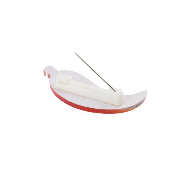 Custom-shaped ID badge with your logo - UV printed plexi - ID114