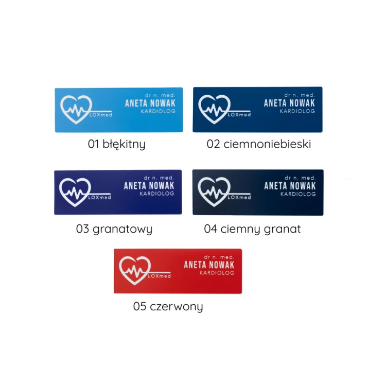 Identifier with any engraving - medium - multicolor - ID130