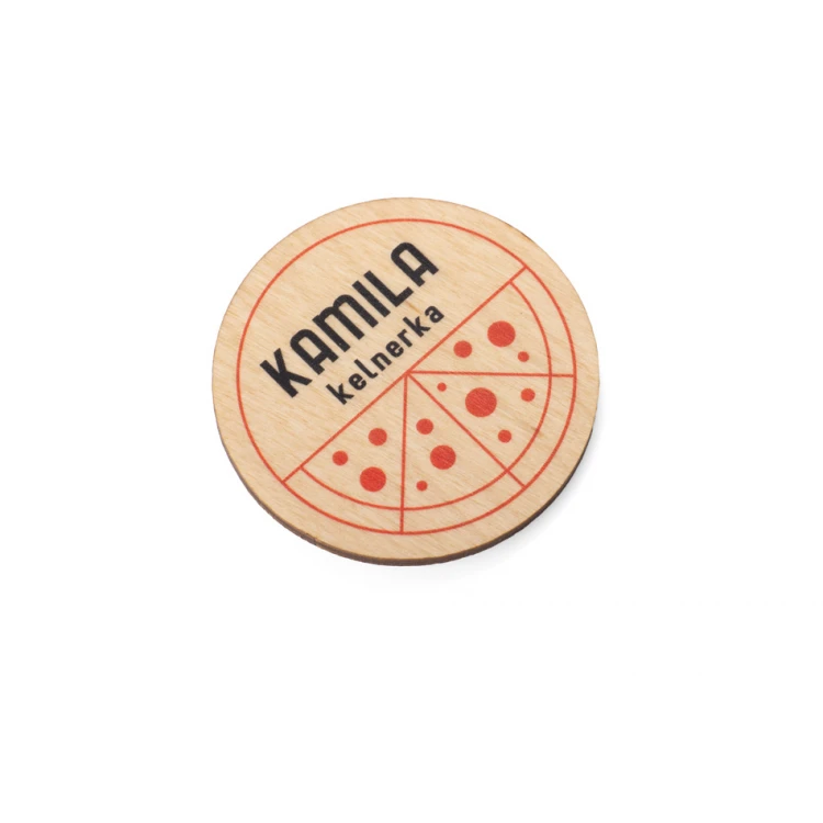 ID Badge with Any Logo - Birch Plywood with UV Print - ID107