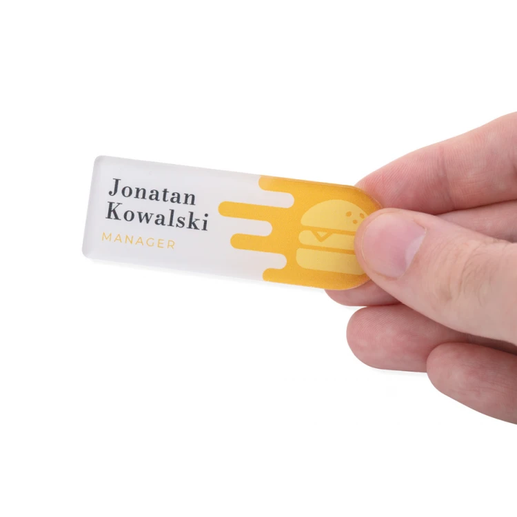 ID Badge with Any Logo - Plexi with UV Print - ID110