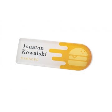 ID Badge with Any Logo - Plexi with UV Print - ID110
