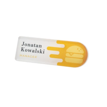 ID Badge with Any Logo - Plexi with UV Print - ID110