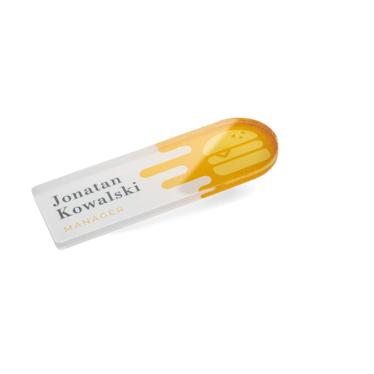 ID Badge with Any Logo - Plexi with UV Print - ID110
