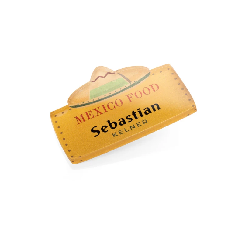ID Badge with Any Logo - Plexi with UV Print - ID111