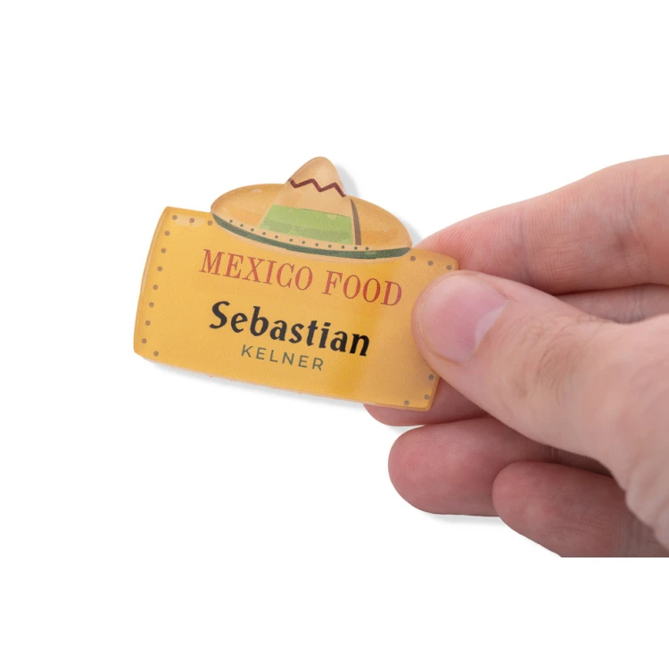 ID Badge with Any Logo - Plexi with UV Print - ID111