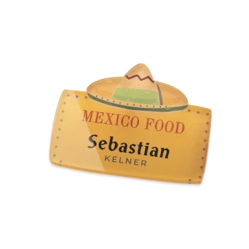 ID Badge with Any Logo - Plexi with UV Print - ID111
