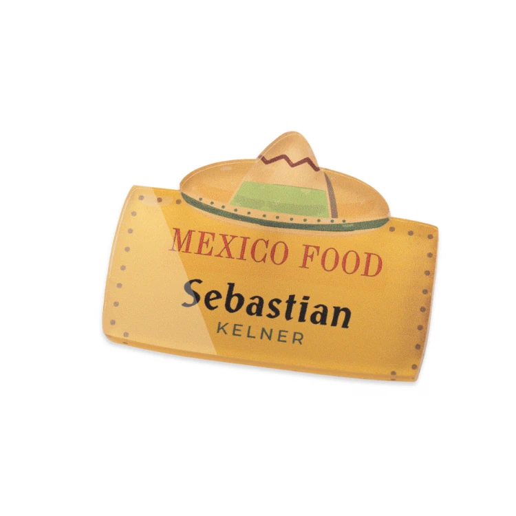 ID Badge with Any Logo - Plexi with UV Print - ID111