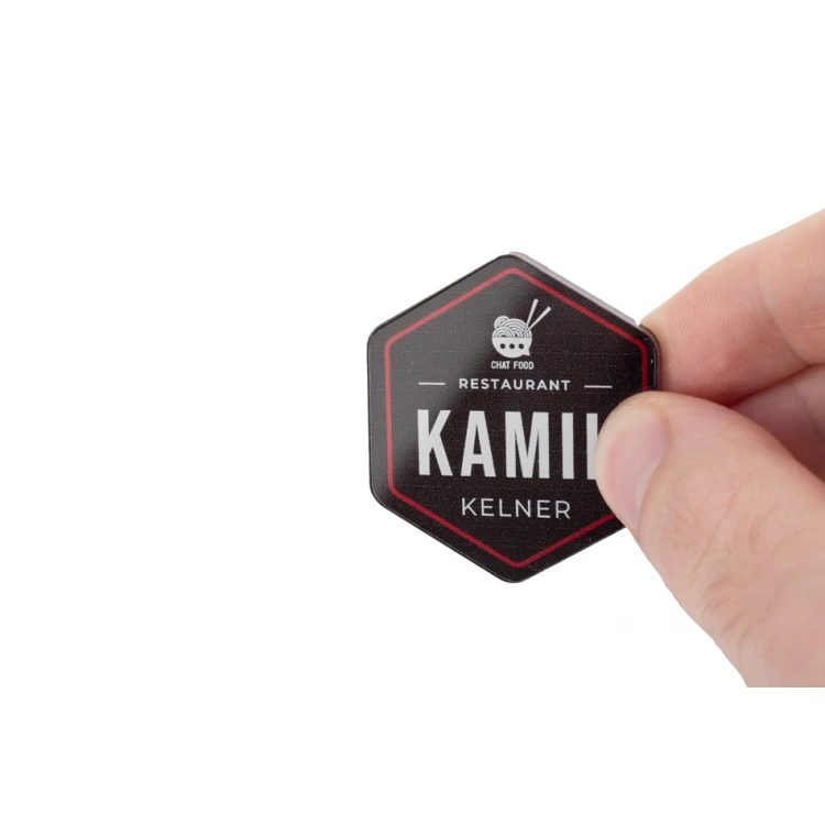 ID Badge with Any Logo - Plexiglass with UV Print - ID115
