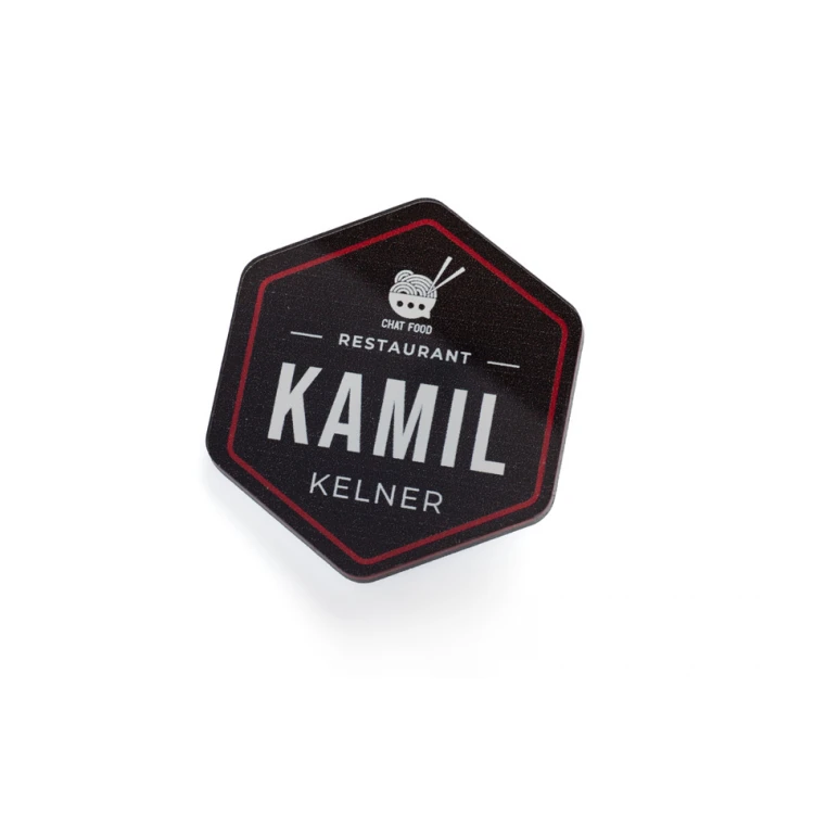 ID Badge with Any Logo - Plexiglass with UV Print - ID115