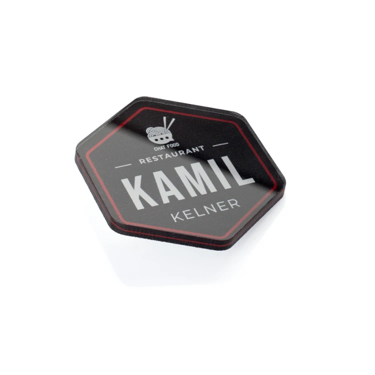 ID Badge with Any Logo - Plexiglass with UV Print - ID115
