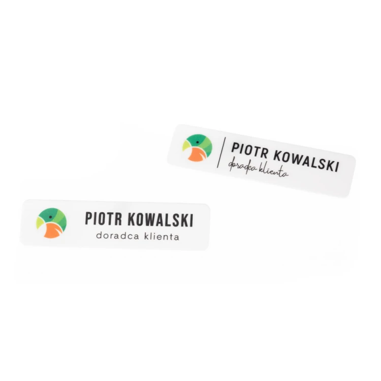 UV Print Badge - HIPS Material - Size 67x17mm - ID117