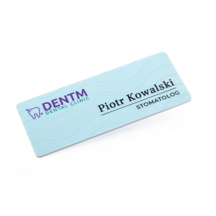 UV Print Badge - HIPS Material - Size 75x30mm - ID120
