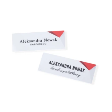 UV Print Badge - HIPS Material - Size 70x25mm - ID122