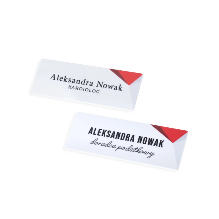 UV Print Badge - HIPS Material - Size 70x25mm - ID122