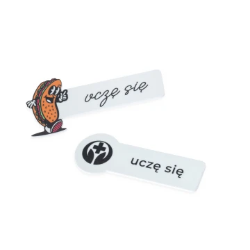 UV Print Badge - HIPS Material - Size 75x35mm - ID123