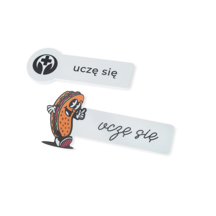 UV Print Badge - HIPS Material - Size 75x35mm - ID123