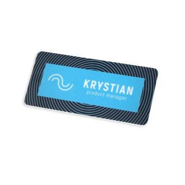 UV Print Badge - HIPS Material - Size 75x35mm - ID124