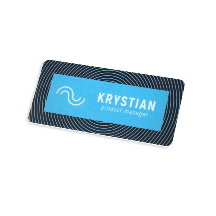 UV Print Badge - HIPS Material - Size 75x35mm - ID124