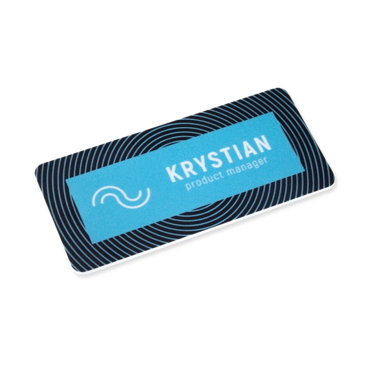 UV Print Badge - HIPS Material - Size 75x35mm - ID124