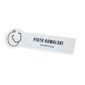 UV Print Badge - HIPS Material - Size 90x27mm - ID125