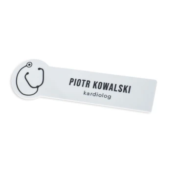 UV Print Badge - HIPS Material - Size 90x27mm - ID125