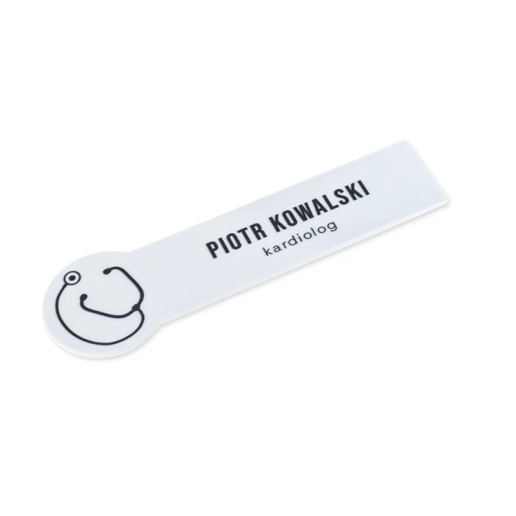 UV Print Badge - HIPS Material - Size 90x27mm - ID125