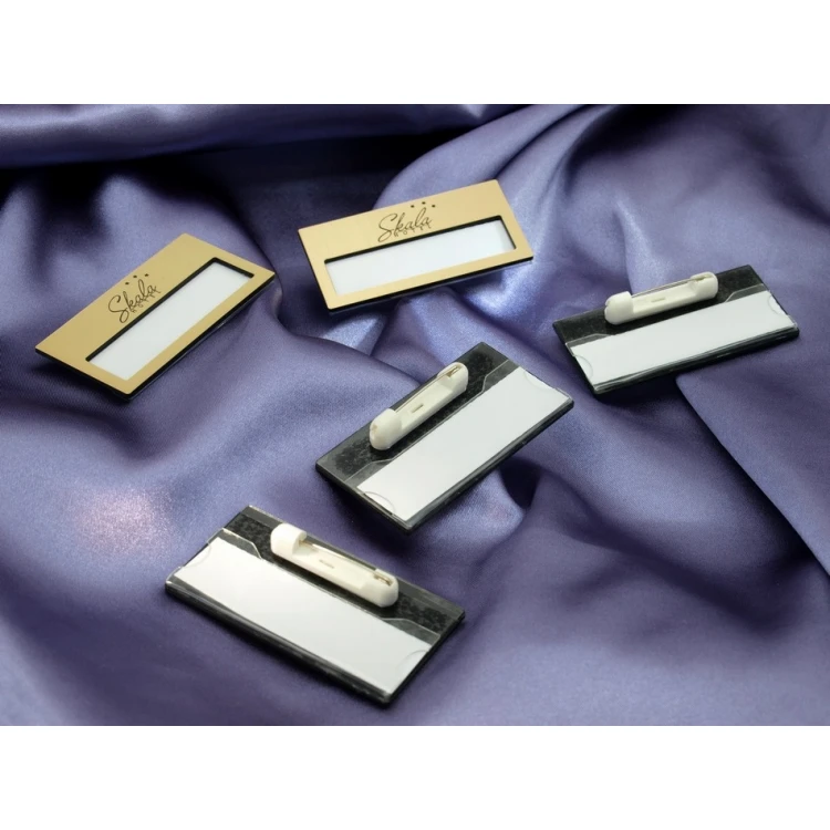 ID Badge with Window - Gold M - ID021
