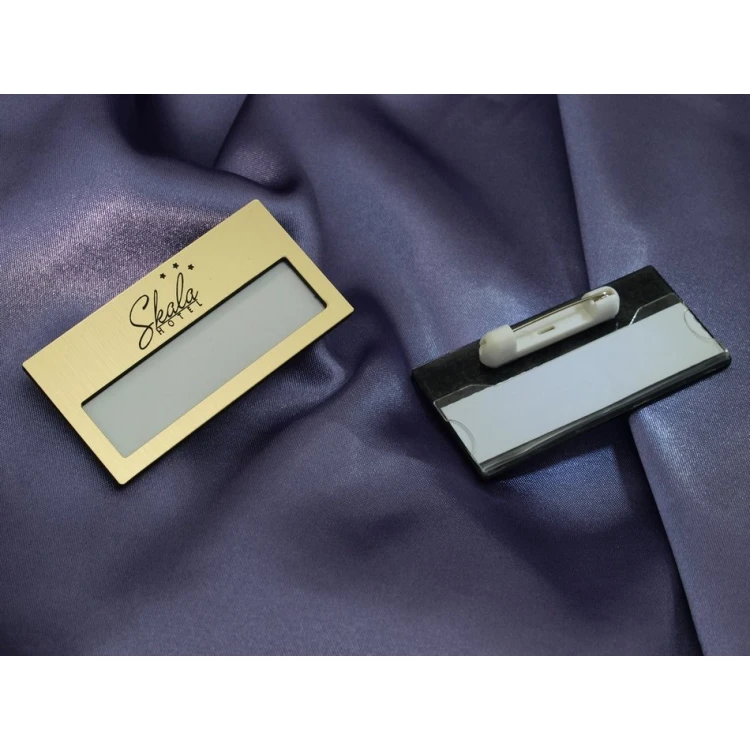 ID Badge with Window - Gold M - ID021