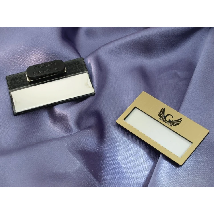 ID Badge with Window - Gold M - ID021