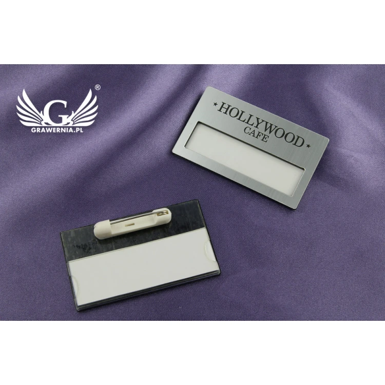ID Badge with Window - Silver B - ID022
