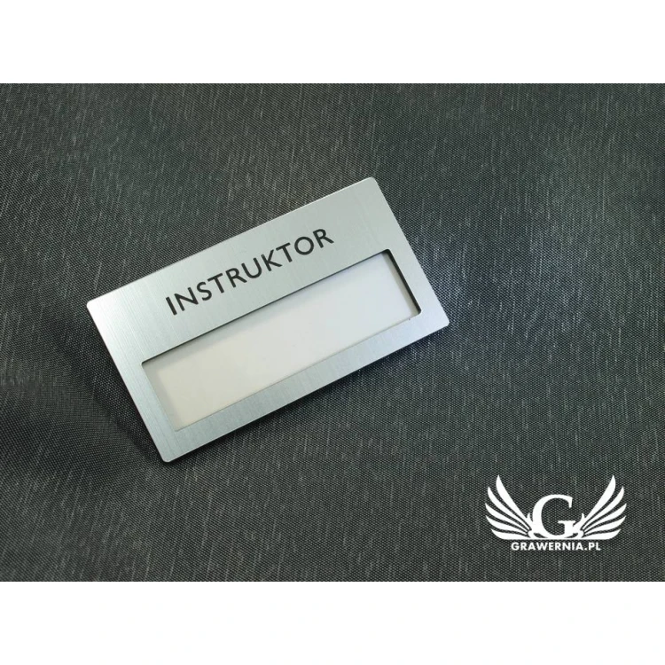 ID Badge with Window - Silver M - ID023