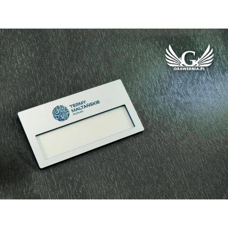 ID Badge with Window - White M - ID025