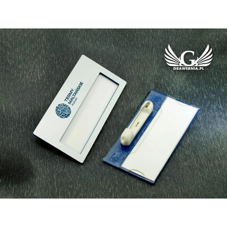 ID Badge with Window - White M - ID025