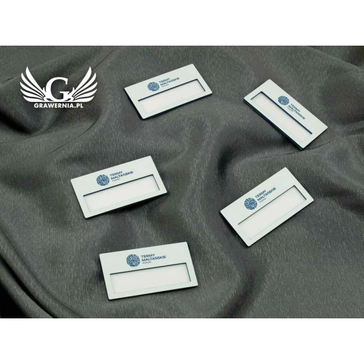 ID Badge with Window - White M - ID025