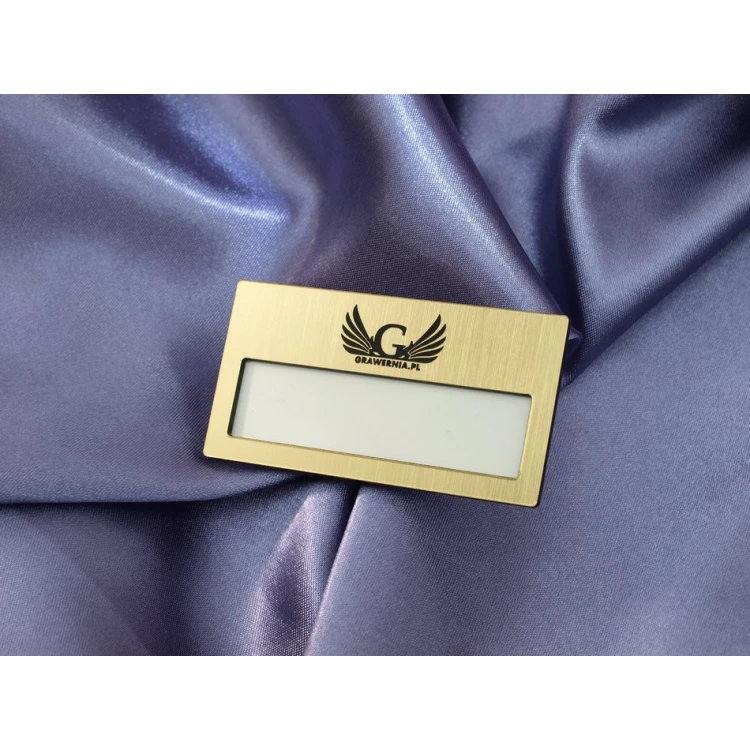 ID Badge with Window - Gold M - ID021