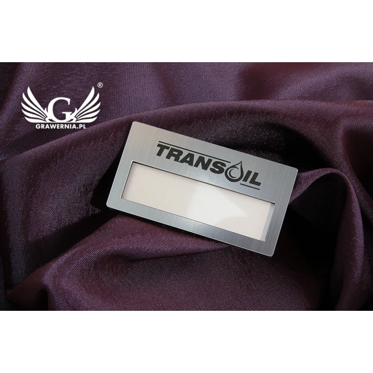 ID Badge with Window - Silver M - ID023