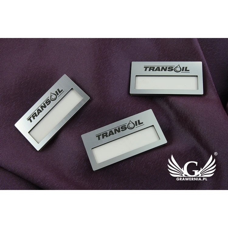 ID Badge with Window - Silver M - ID023