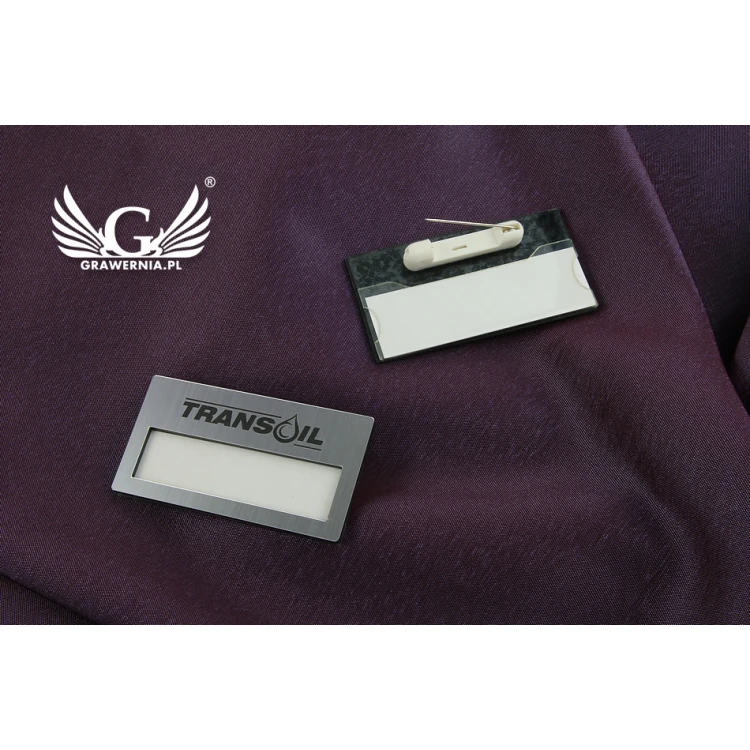 ID Badge with Window - Silver M - ID023