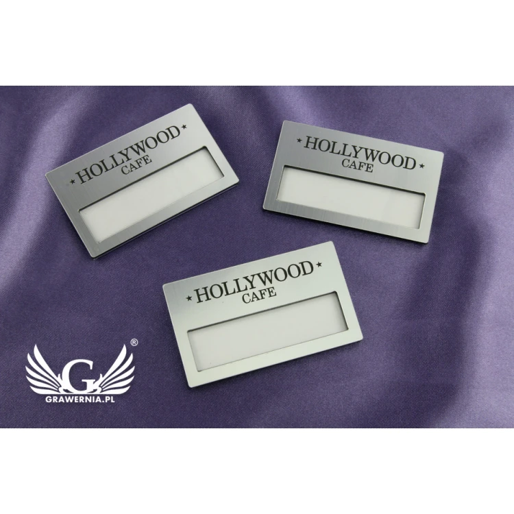 ID Badge with Window - Silver B - ID022