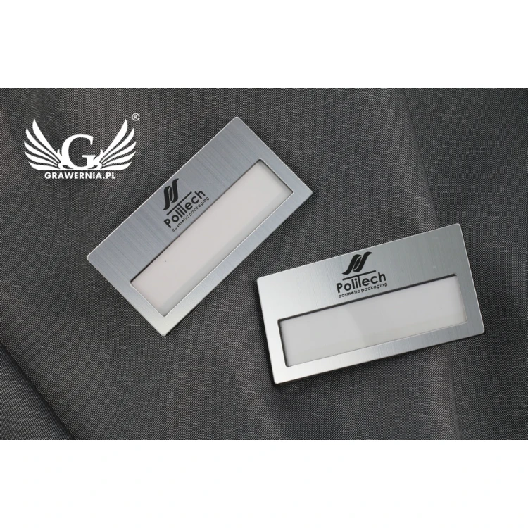 ID Badge with Window - Silver M - ID023