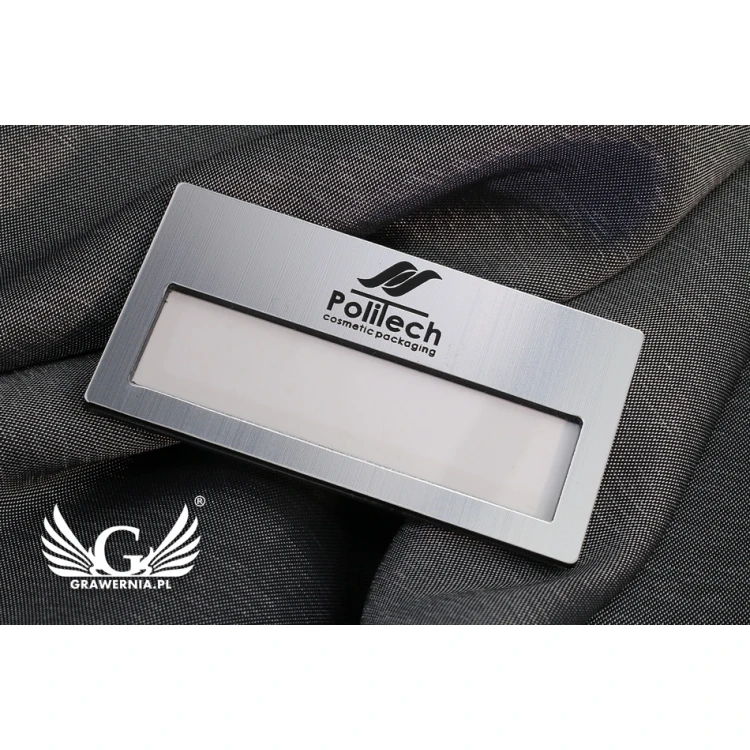 ID Badge with Window - Silver M - ID023