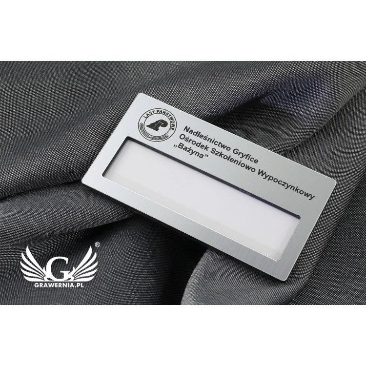 ID Badge with Window - Silver M - ID023