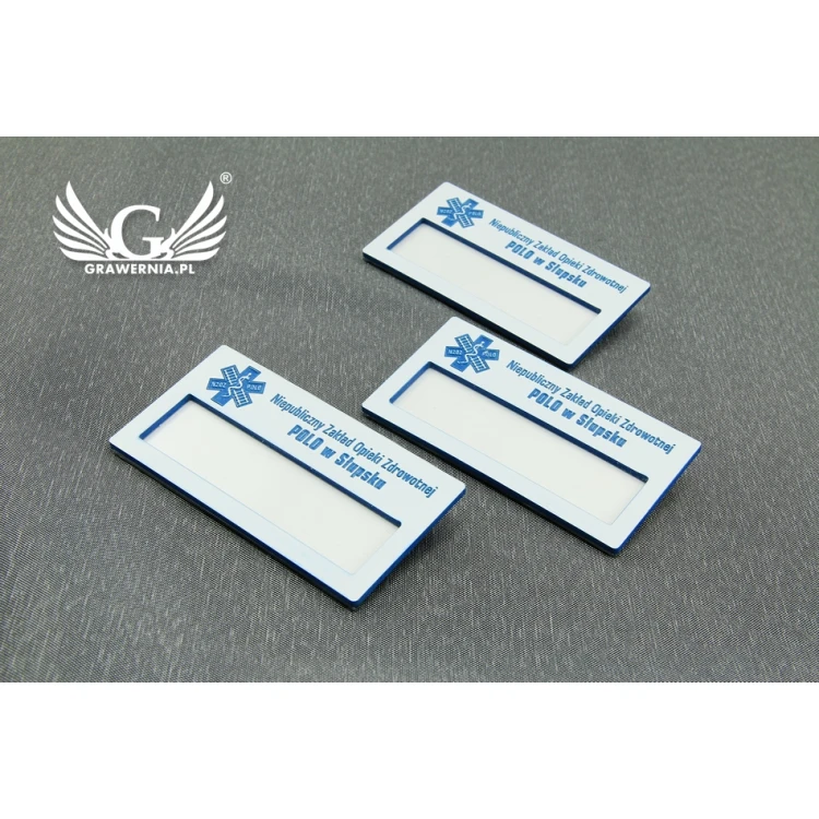 ID Badge with Window - White M - ID025