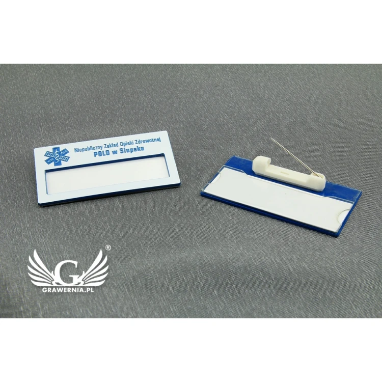 ID Badge with Window - White M - ID025