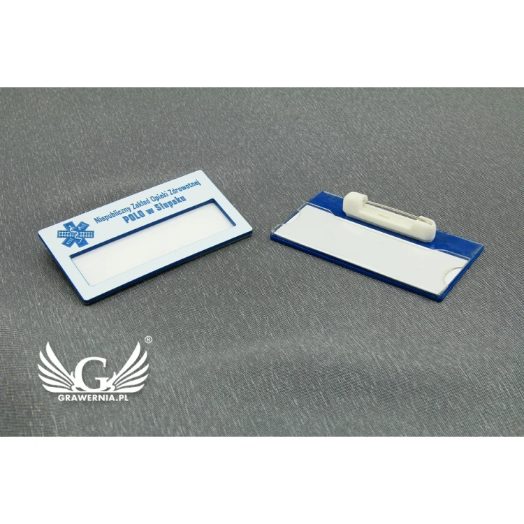 ID Badge with Window - White M - ID025